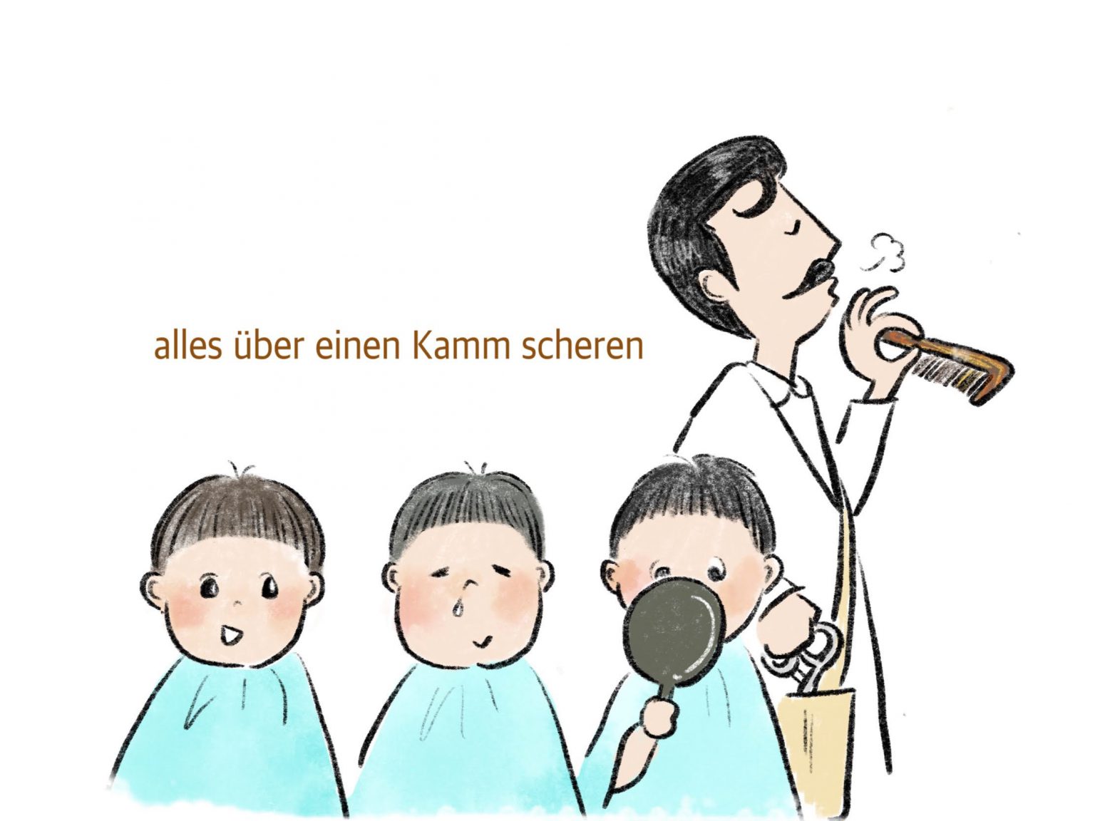 【今週のドイツ語】Alles über einen Kamm scheren