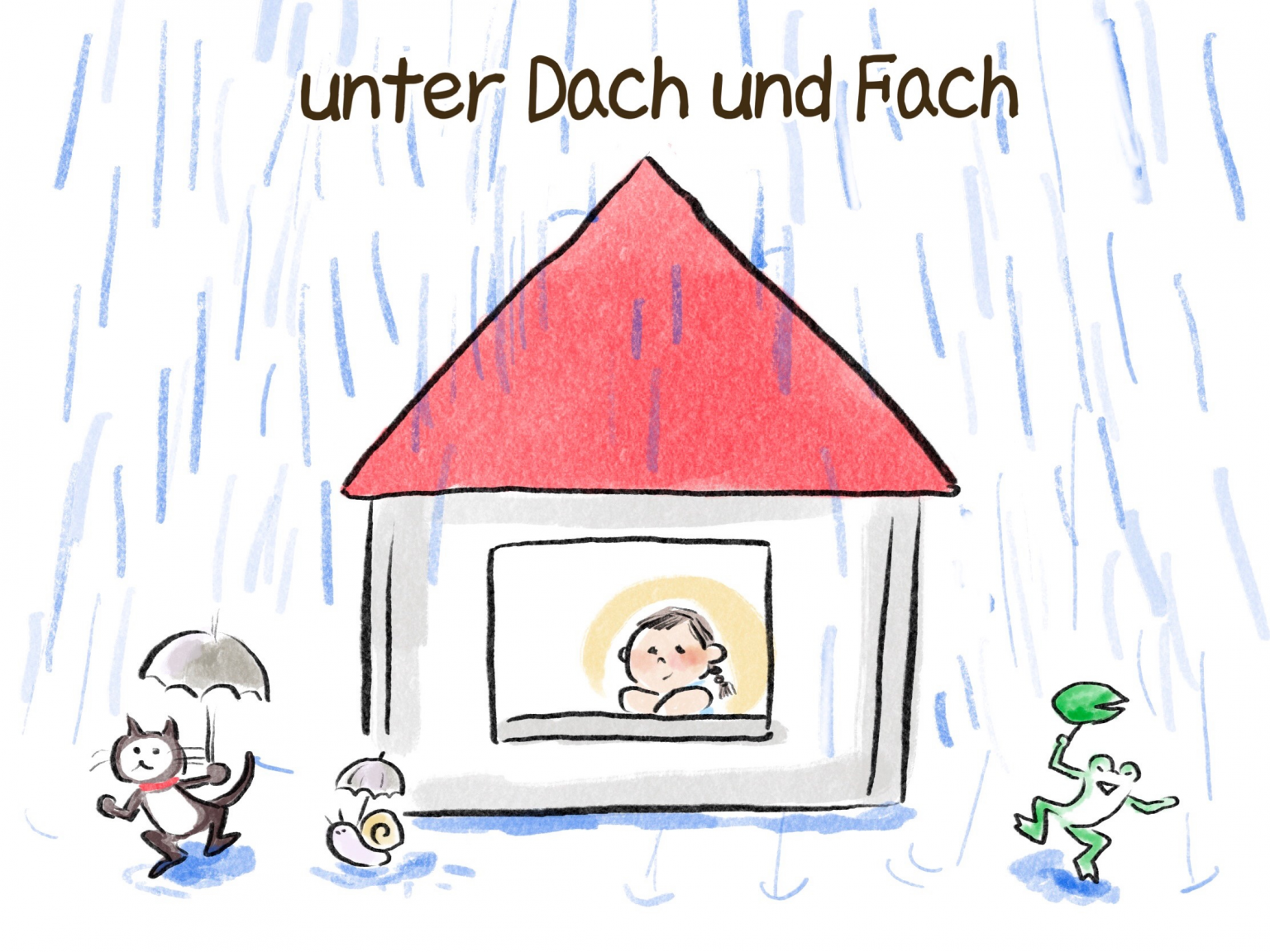 etwas unter dach und fach bringen